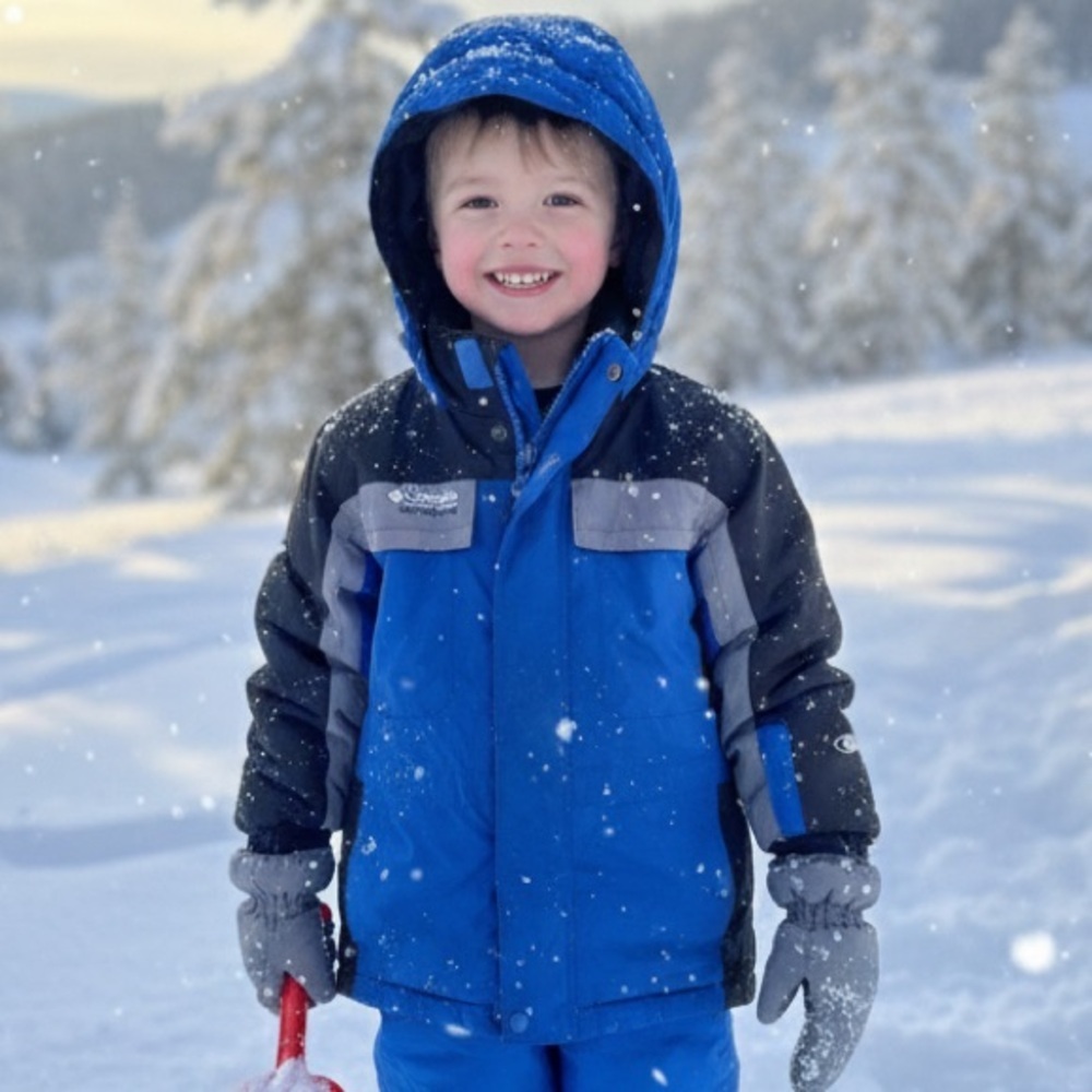 Columbia Black and Blue Sportswear Jacket